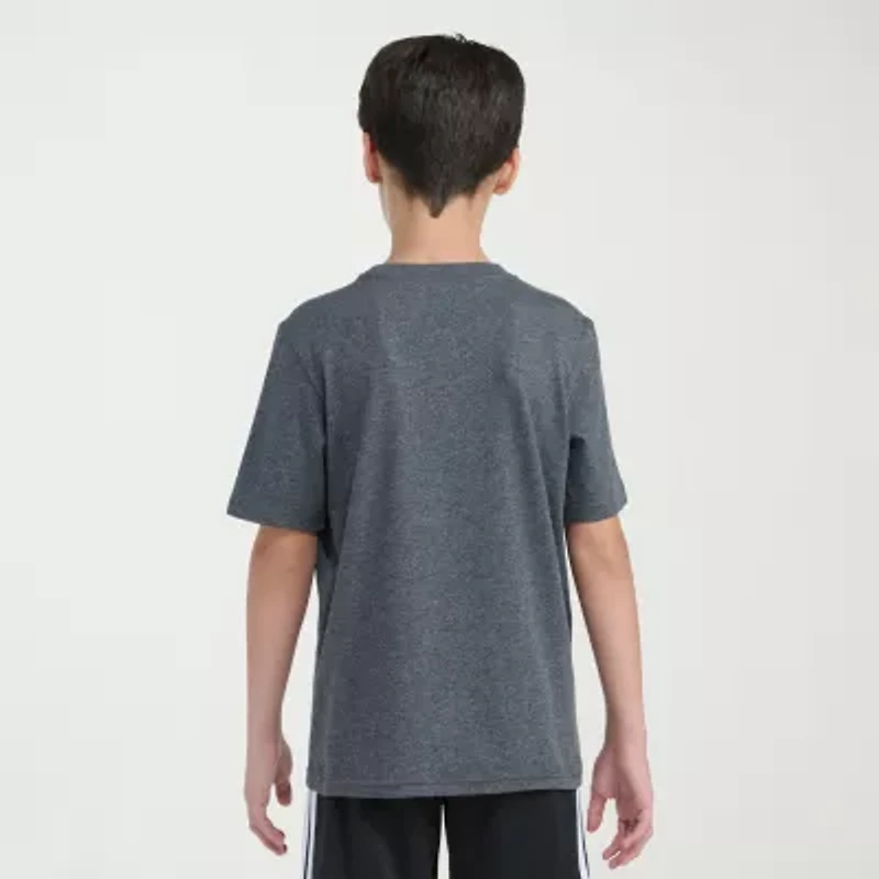adidas Big Kid Boys Crew Neck Short Sleeve Regular Fit Graphic T-Shirt