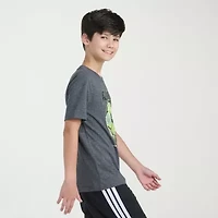 adidas Big Kid Boys Crew Neck Short Sleeve Regular Fit Graphic T-Shirt