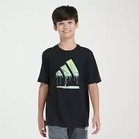 adidas Big Kid Boys Crew Neck Short Sleeve Regular Fit Graphic T-Shirt