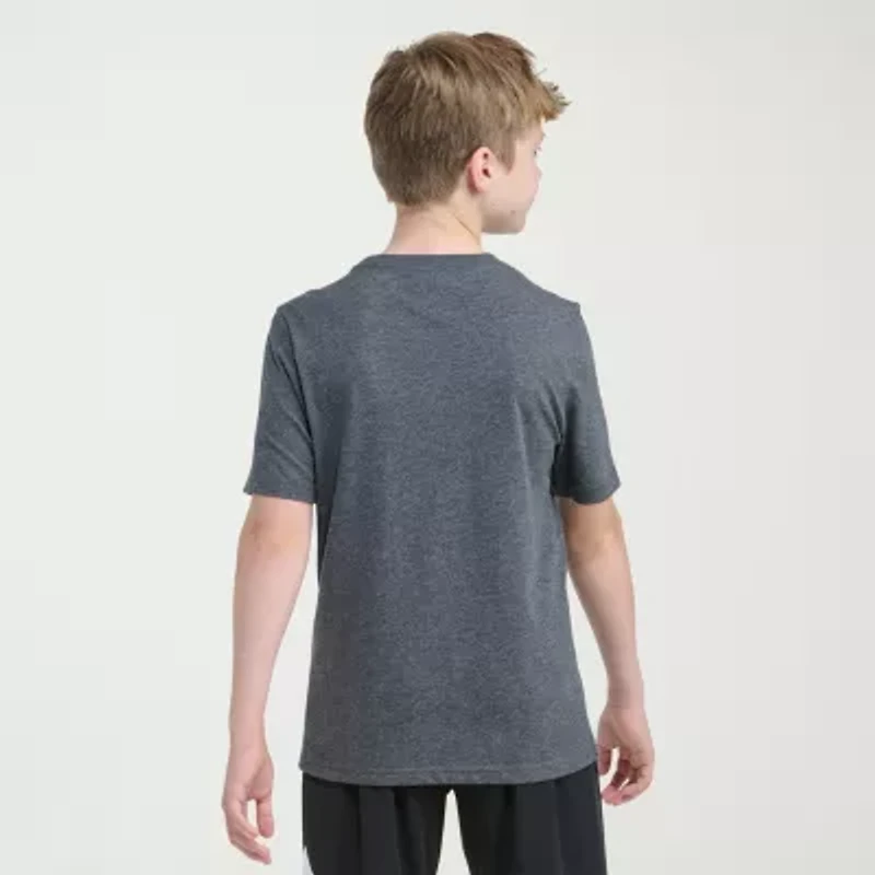 adidas Big Kid Boys Crew Neck Short Sleeve Regular Fit Graphic T-Shirt