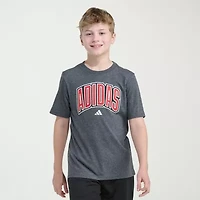 adidas Big Kid Boys Crew Neck Short Sleeve Regular Fit Graphic T-Shirt
