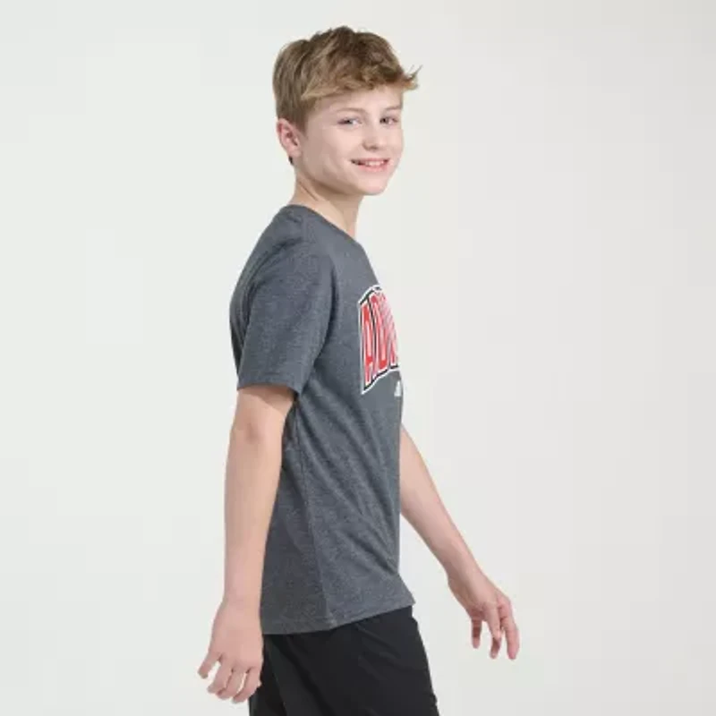 adidas Big Kid Boys Crew Neck Short Sleeve Regular Fit Graphic T-Shirt