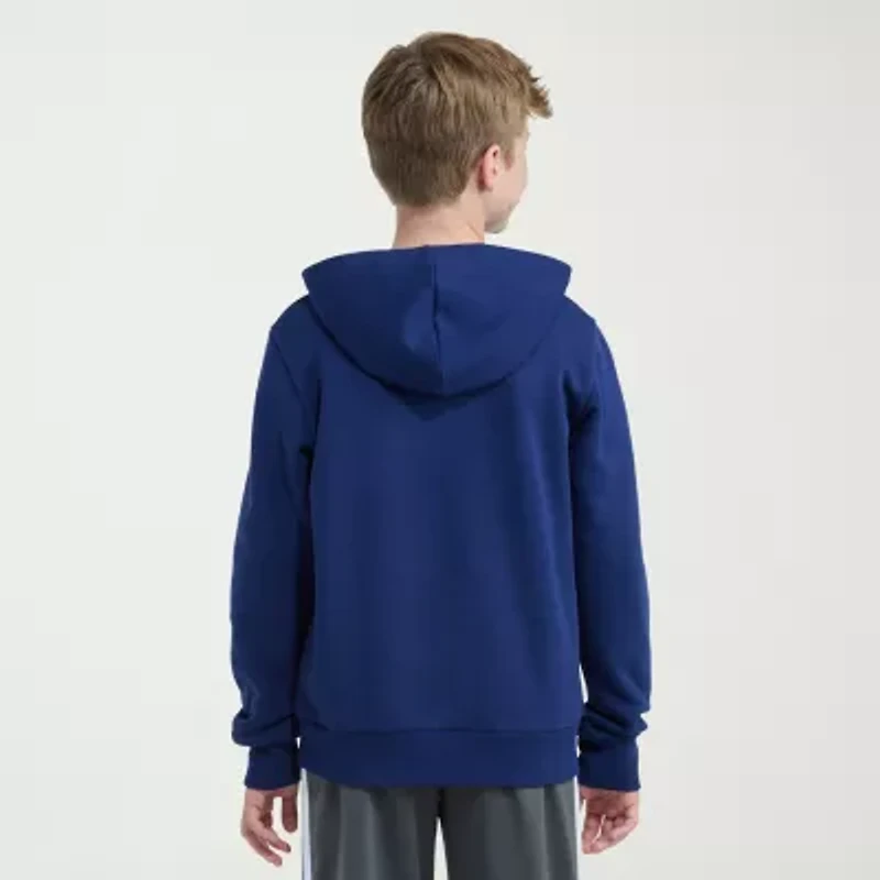adidas Big Kid Boys Long Sleeve Fleece Active Hoodie