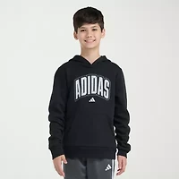 adidas Big Kid Boys Long Sleeve Fleece Active Hoodie