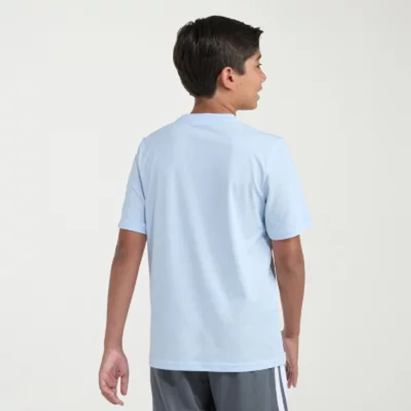 adidas Big Kid Boys Crew Neck Short Sleeve Regular Fit Graphic T-Shirt