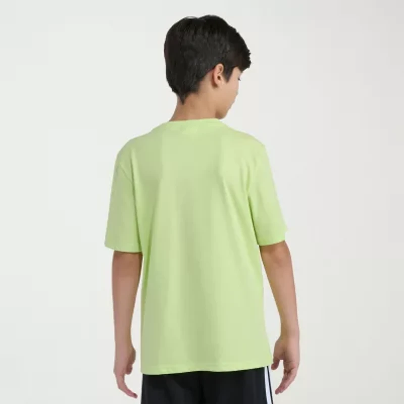 adidas Big Kid Boys Crew Neck Short Sleeve Regular Fit Graphic T-Shirt