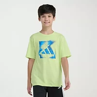 adidas Big Kid Boys Crew Neck Short Sleeve Regular Fit Graphic T-Shirt