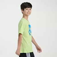 adidas Big Kid Boys Crew Neck Short Sleeve Regular Fit Graphic T-Shirt
