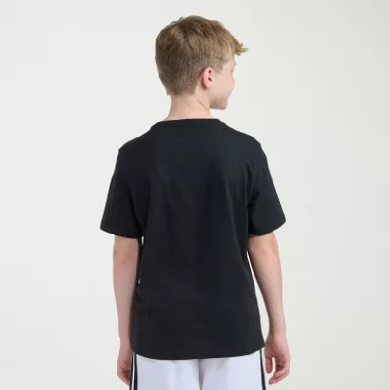 adidas Big Kid Boys Crew Neck Short Sleeve Regular Fit Graphic T-Shirt