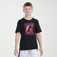 adidas Big Kid Boys Crew Neck Short Sleeve Regular Fit Graphic T-Shirt