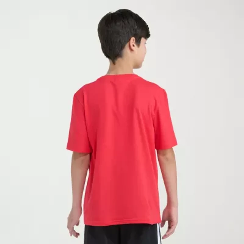 adidas Big Kid Boys Crew Neck Short Sleeve Regular Fit Graphic T-Shirt