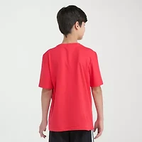 adidas Big Kid Boys Crew Neck Short Sleeve Regular Fit Graphic T-Shirt