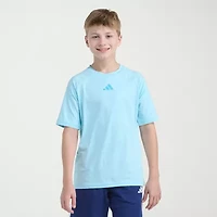 adidas Big Kid Boys Crew Neck Short Sleeve Regular Fit Graphic T-Shirt
