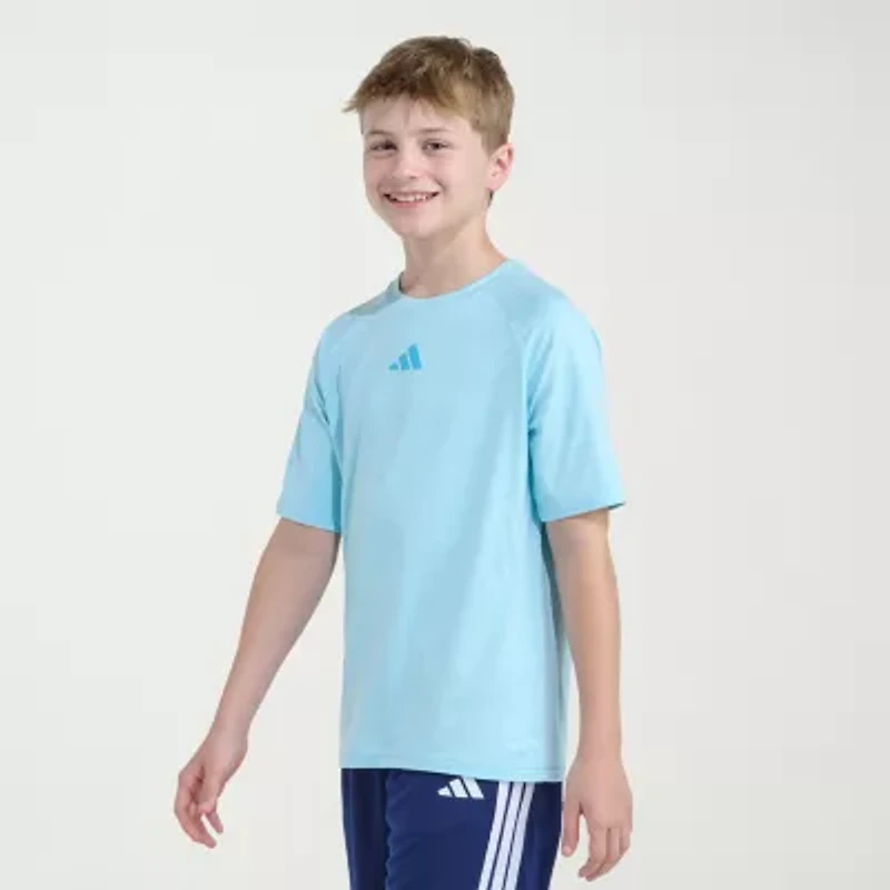 adidas Big Kid Boys Crew Neck Short Sleeve Regular Fit Graphic T-Shirt