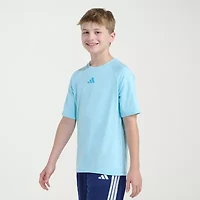 adidas Big Kid Boys Crew Neck Short Sleeve Regular Fit Graphic T-Shirt
