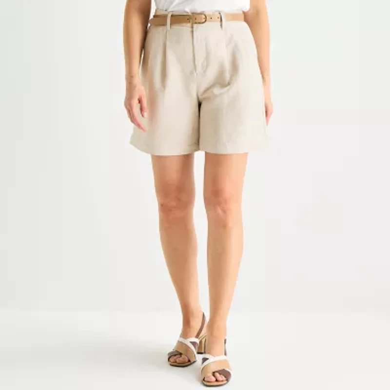 Liz Claiborne Womens Tall Midi Short