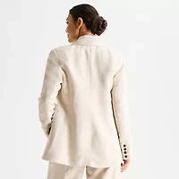 Liz Claiborne Linen Womens Classic Fit Blazer