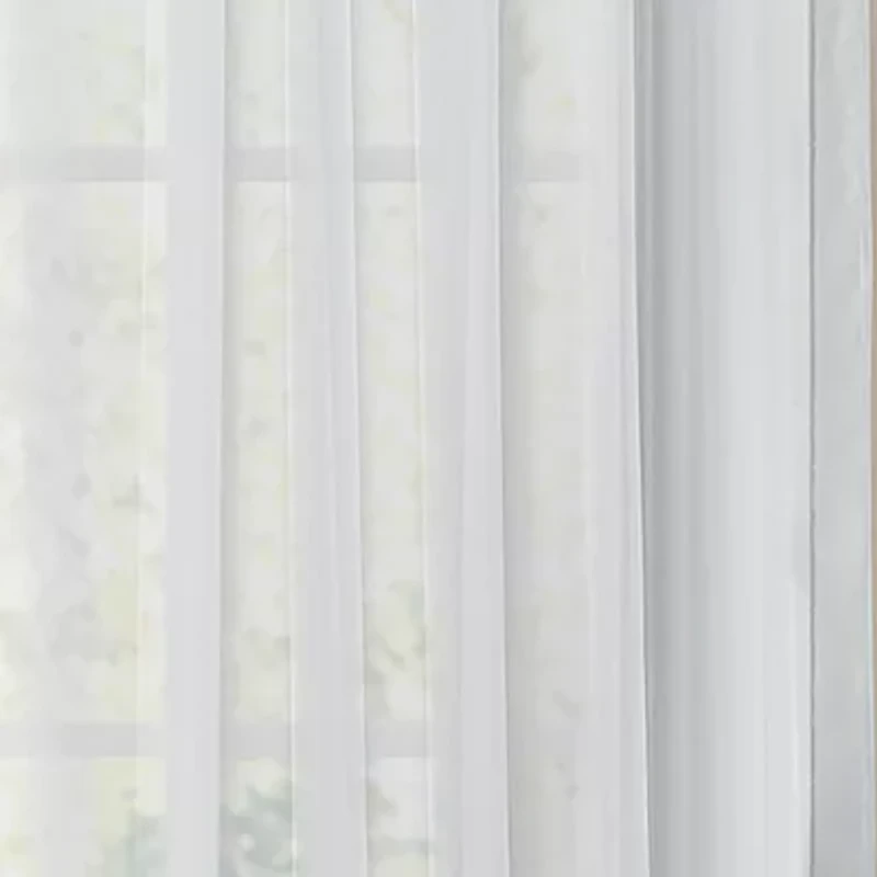 Eclipse Victoria Voile Rod Pocket Sheer Set of 2 Curtain Panel
