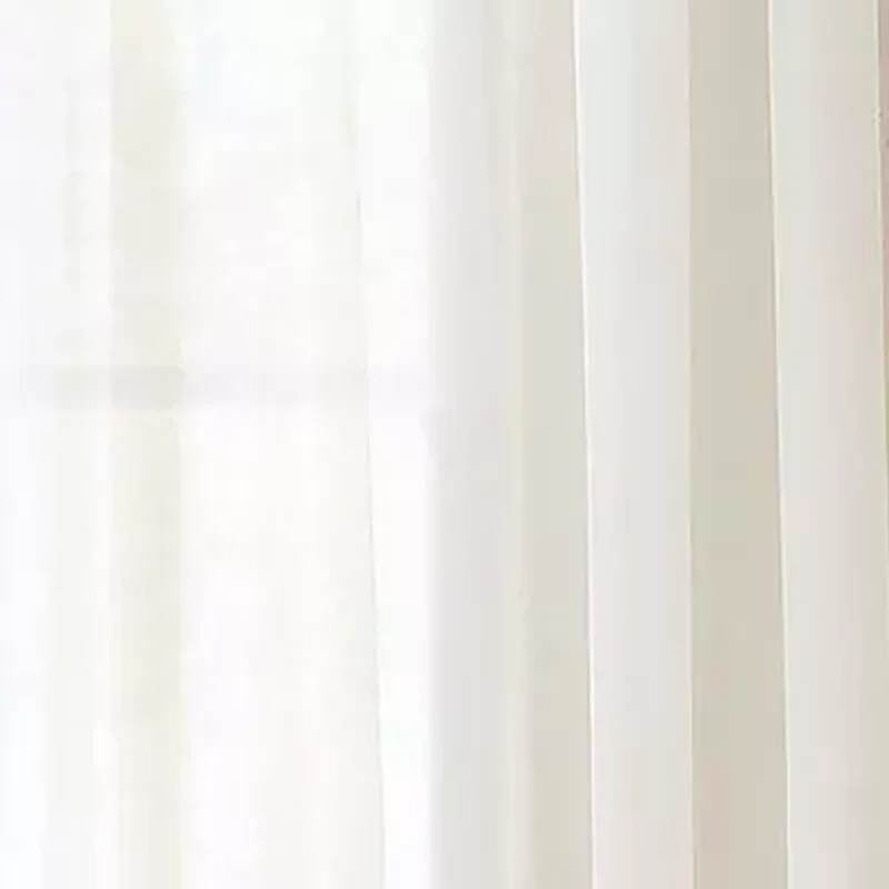 Eclipse Victoria Voile Rod Pocket Sheer Set of 2 Curtain Panel