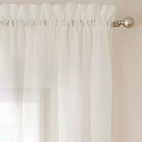 Eclipse Victoria Voile Rod Pocket Sheer Set of 2 Curtain Panel
