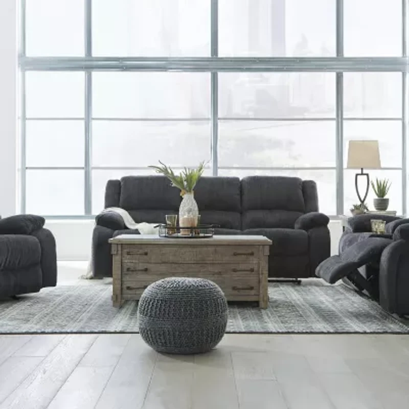 Signature Design by Ashley® Dryden Pad-Arm Reclining Sofa
