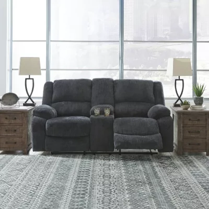 Signature Design by Ashley® Dryden Pad-Arm Reclining Loveseat