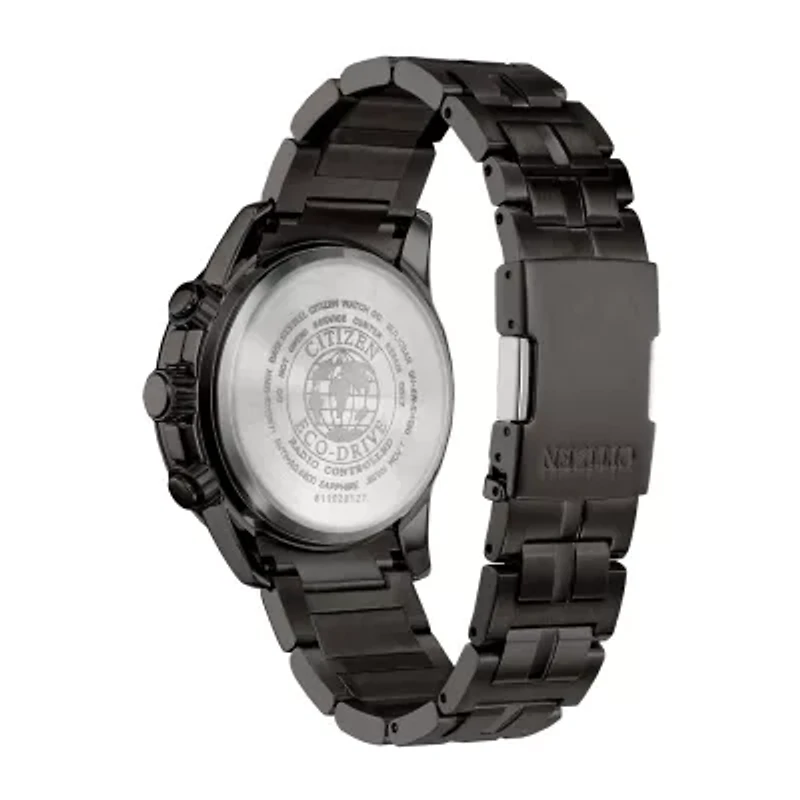 Citizen Mens Chronograph Gray Stainless Steel Bracelet Watch Cb5887-55h