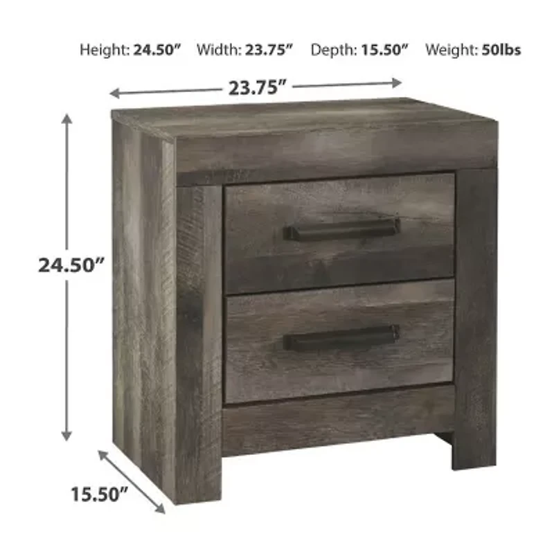 Signature Design by Ashley® Wymer Collection 2-Drawer Nightstand
