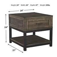 Signature Design by Ashley® Johurst Collection 1-Drawer Storage End Table