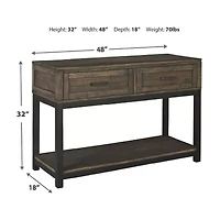 Signature Design by Ashley® Johurst Collection 2-Drawer Storage Console Table