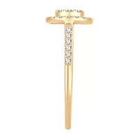 Womens 1/ CT. T.W. Natural White Diamond 14K Gold Round Engagement Ring