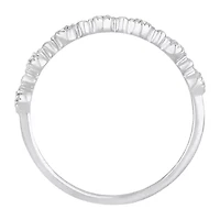 Womens 1/ CT. T.W. Natural White Diamond 10K Gold Wedding Band