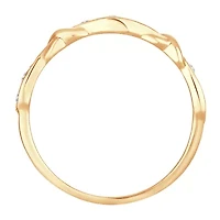 Womens Diamond Accent Natural White 10K Gold Wedding Band