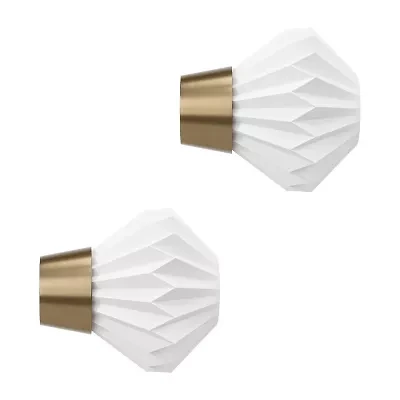 Umbra Mix & Match Acrylic Pleated 2-pc. Finials