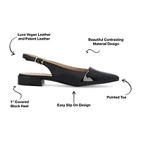 Journee Collection Bertie Womens Pointed Closed Toe Ballet Flats