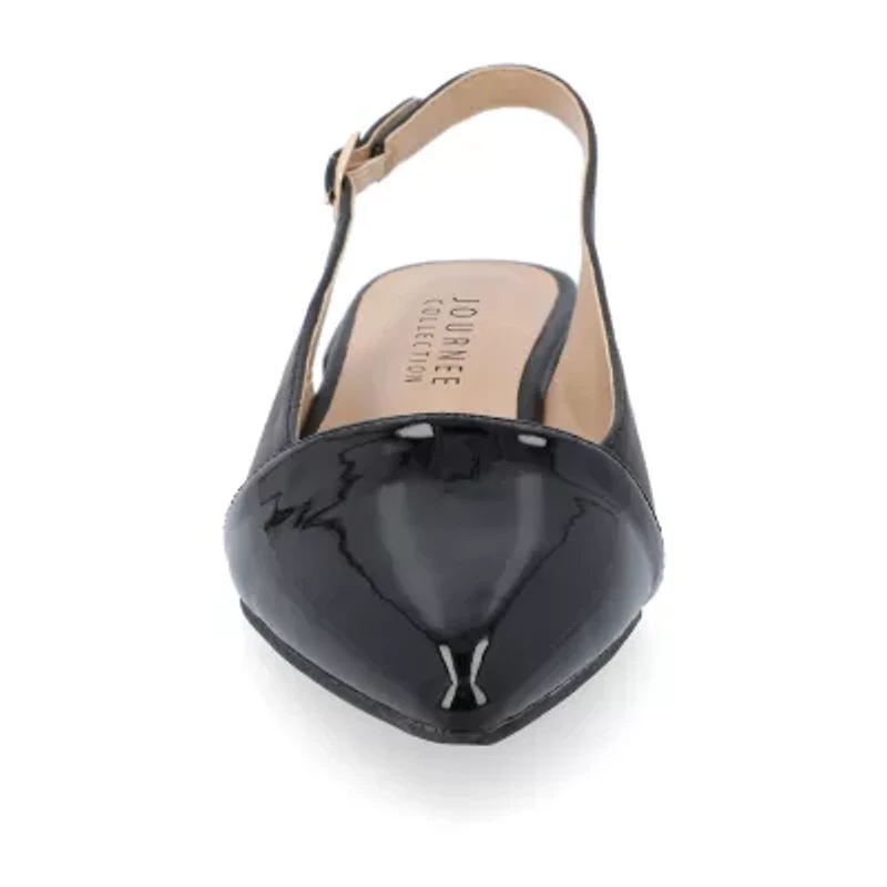 Journee Collection Bertie Womens Pointed Closed Toe Ballet Flats