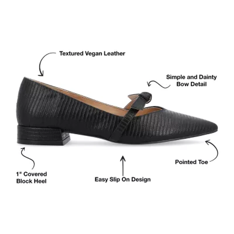 Journee Collection Cait Womens Pointed Closed Toe Ballet Flats