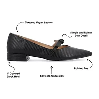 Journee Collection Cait Womens Pointed Closed Toe Ballet Flats