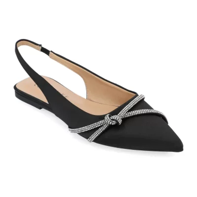 Journee Collection Rebbel Womens Pointed Closed Toe Ballet Flats