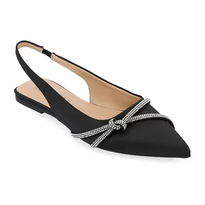 Journee Collection Rebbel Womens Pointed Closed Toe Ballet Flats