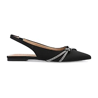 Journee Collection Rebbel Womens Pointed Closed Toe Ballet Flats