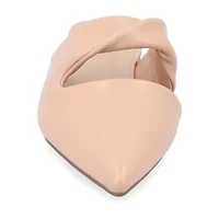 Journee Collection Enniss Womens Pointed Closed Toe Mules