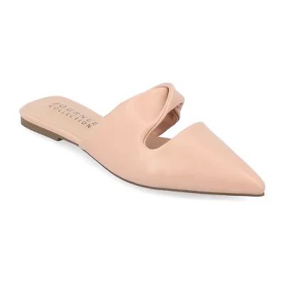Journee Collection Enniss Womens Pointed Closed Toe Mules