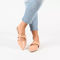 Journee Collection Enniss Womens Pointed Closed Toe Mules