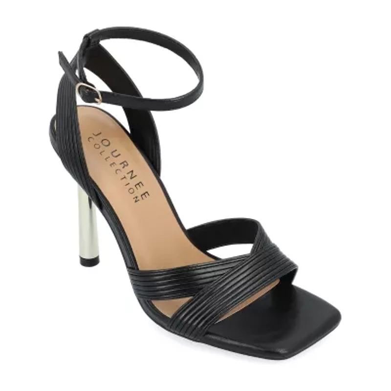 Journee Collection Annett Womens Square Open Toe Stiletto Heel Pumps
