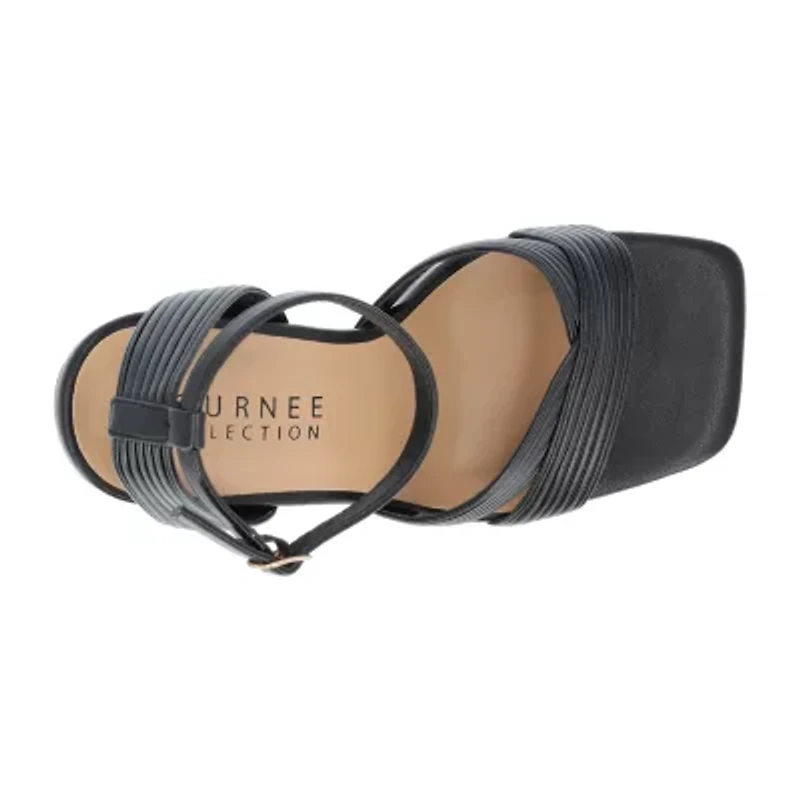 Journee Collection Annett Womens Square Open Toe Stiletto Heel Pumps