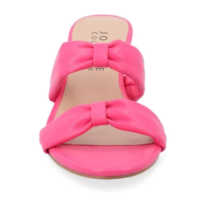 Journee Collection Dyllan Womens Round Open Toe Kitten Heel Pumps