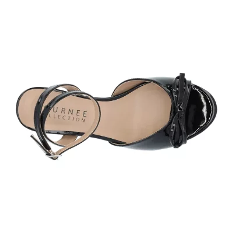 Journee Collection Jennifer Womens Round Open Toe Kitten Heel Pumps