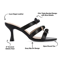 Journee Collection Kristina Womens Round Open Toe Kitten Heel Pumps