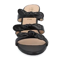 Journee Collection Kristina Womens Round Open Toe Kitten Heel Pumps